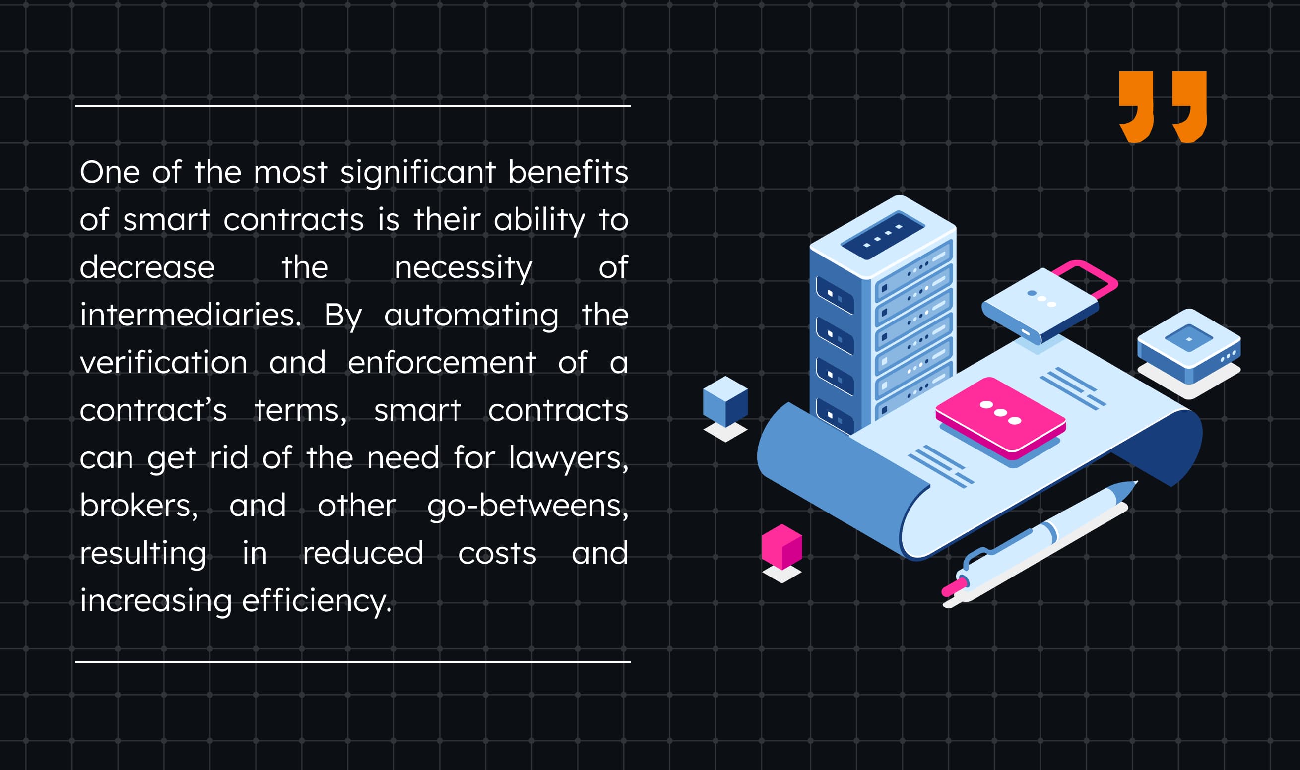 Smart contract benefits