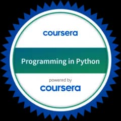 Coursera Programming in Python