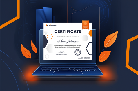 Get your Modsen certificates now!